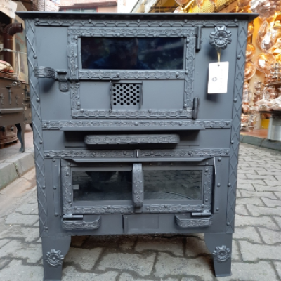 45'lık Camlı Odun Ve Kömür Geniş Rize Kuzinesi