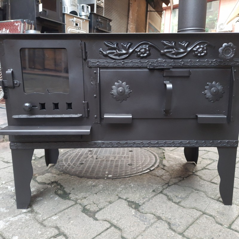 45'lık Camlı Odun Kömür Yan Rize Kuzinesi